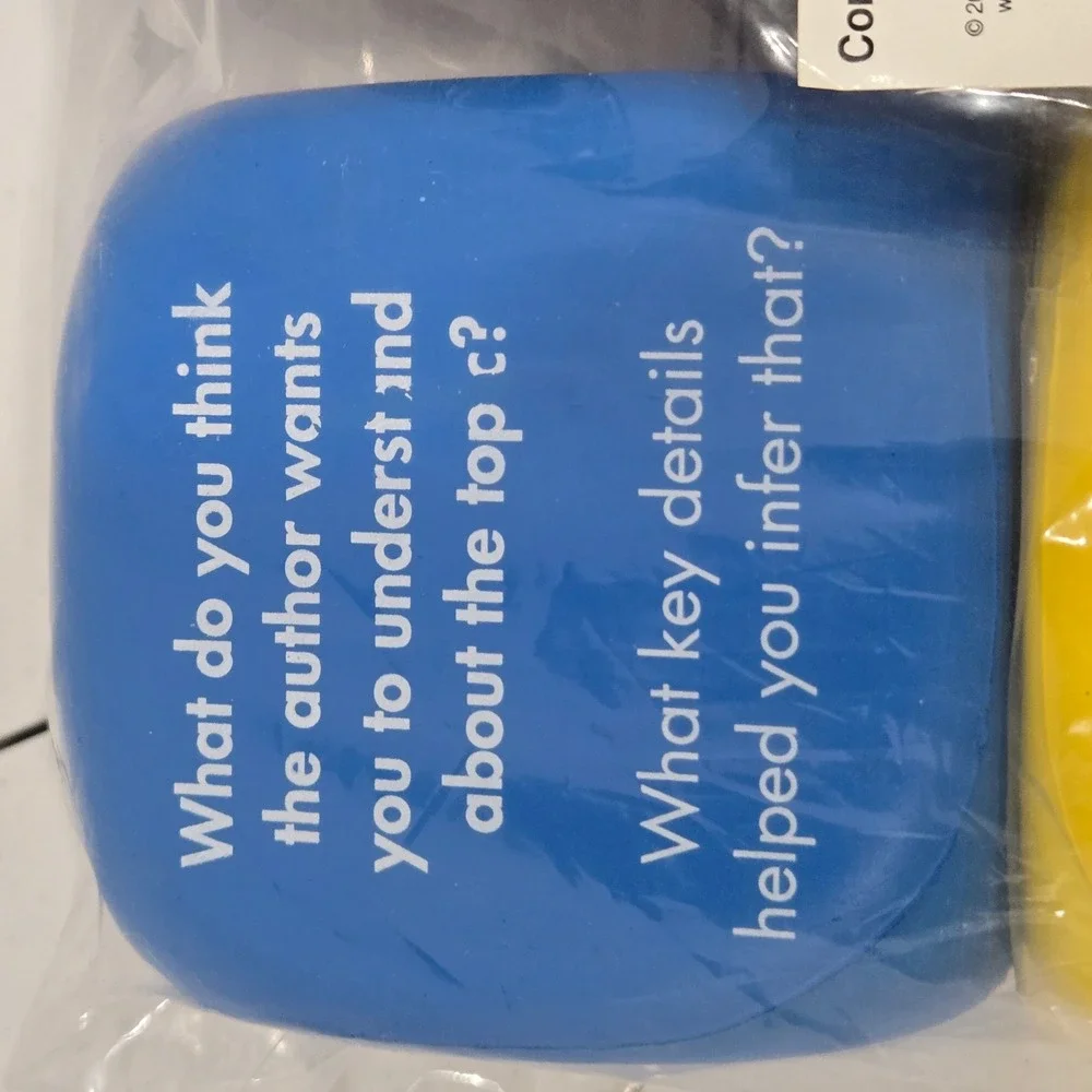 Really Good Stuff Comprehension Cubes 4-Pack Educational Learning Toy Grade 2-3